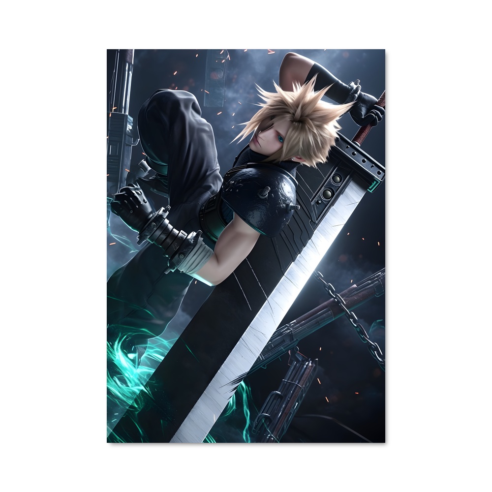 Poster Cloud strife incarnées – affiche Final Fantasy